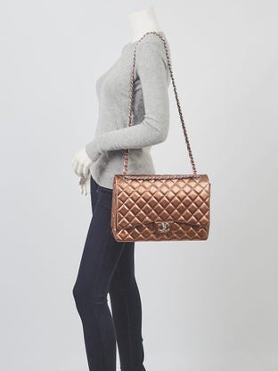 brown suede chanel backpack bag