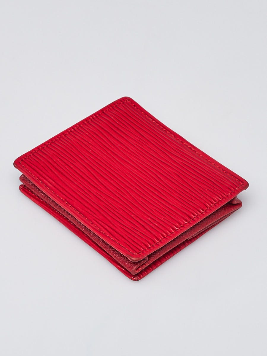 Louis Vuitton Red Epi Change Pouch Coin Purse 25lv613