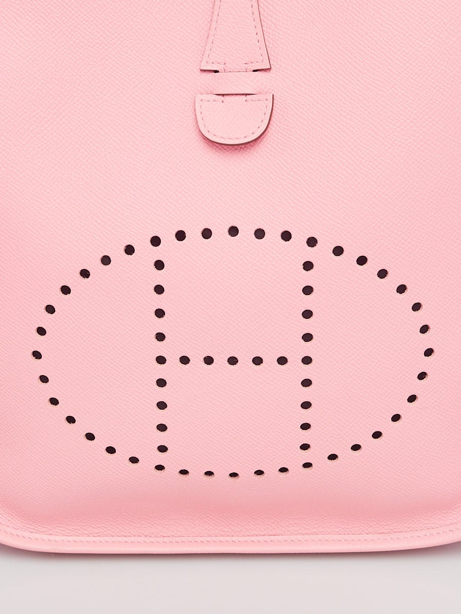 Hermes Rose Confetti Epsom Leather Evelyne 29 III Bag Hermes Rose Confetti Epsom Leather Evelyne 29 III Bag