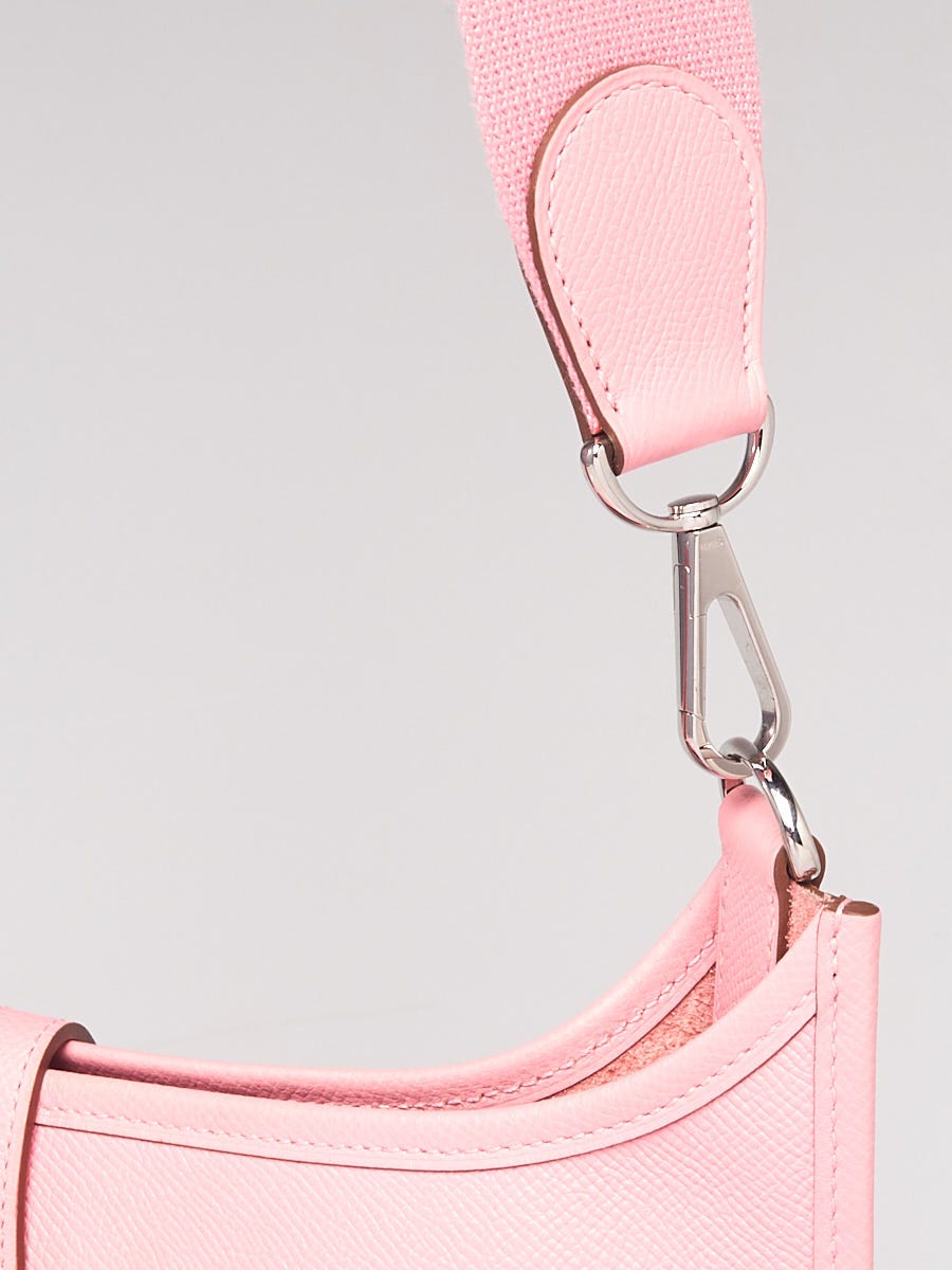 Hermes Rose Confetti Epsom Leather Evelyne 29 III Bag Hermes Rose Confetti Epsom Leather Evelyne 29 III Bag