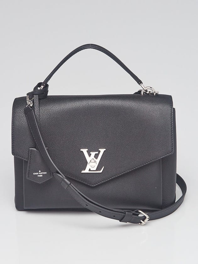 Louis Vuitton Black Pebbled Leather Mylockme Bag