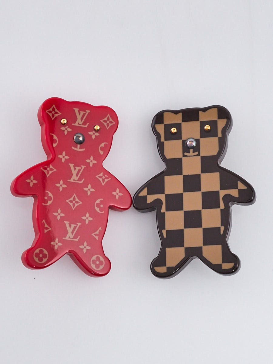 Louis Vuitton Teddy Bear Brooch Set