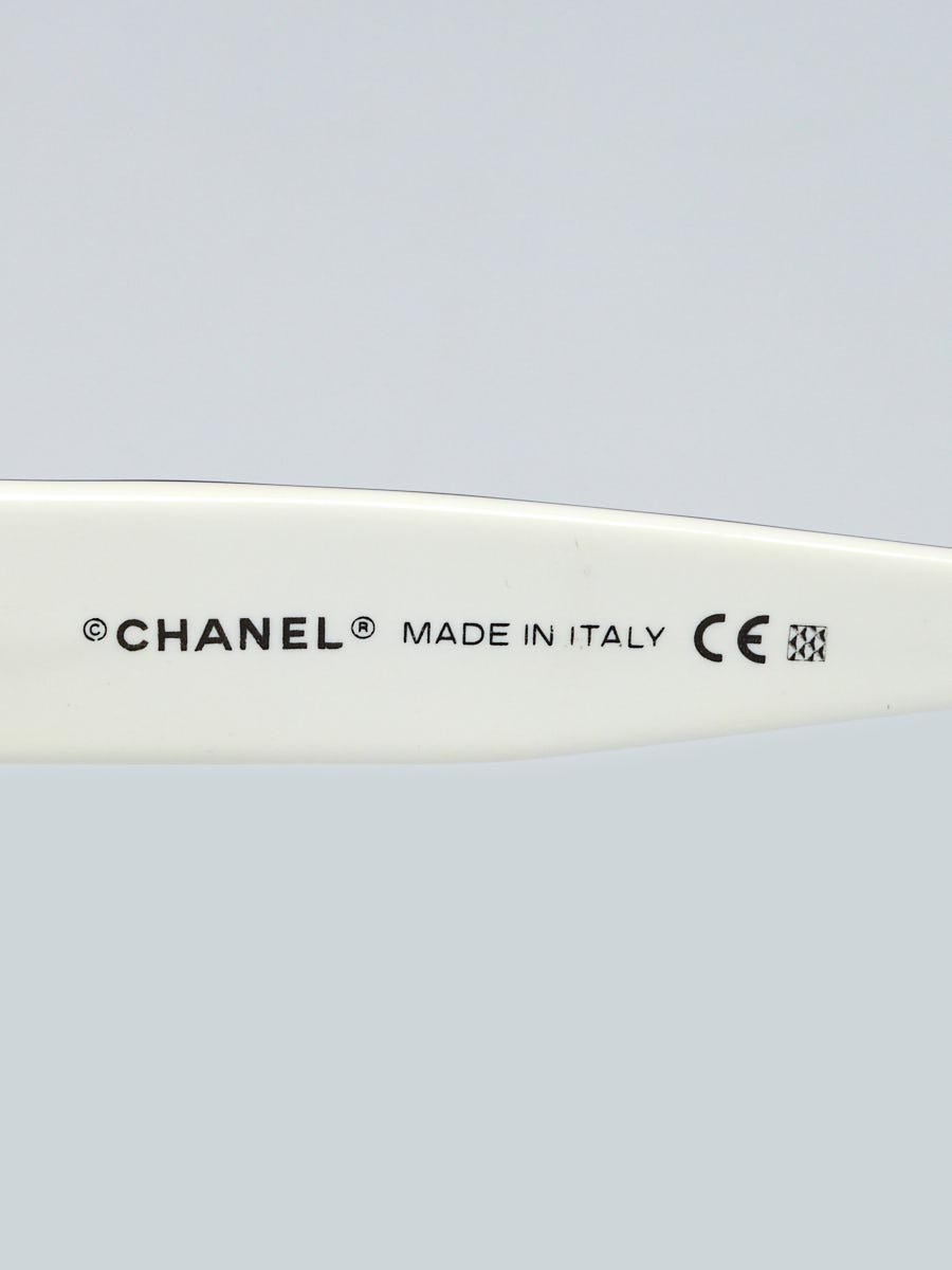 Chanel Black/White Frame Quilted CC Logo Sunglasses- 5120