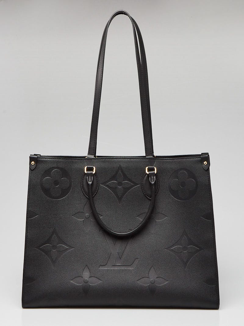 Louis Vuitton Onthego GM Black Monogram Empreinte Leather Tote