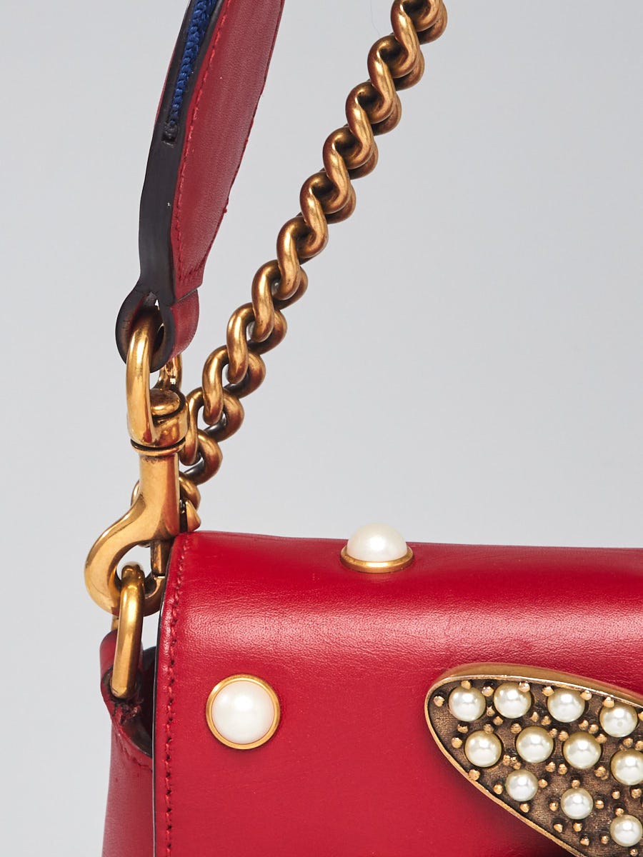 Gucci RED GG MARMONT PEARL BAG – LAMODSY
