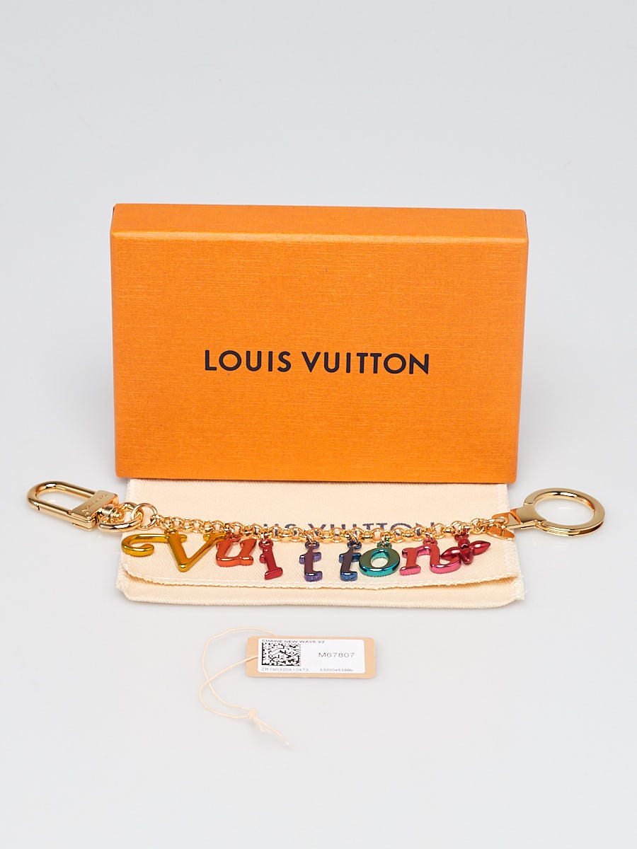 Louis Vuitton Mixed Metal New Wave Logo Keychain – Shop Luxe Society