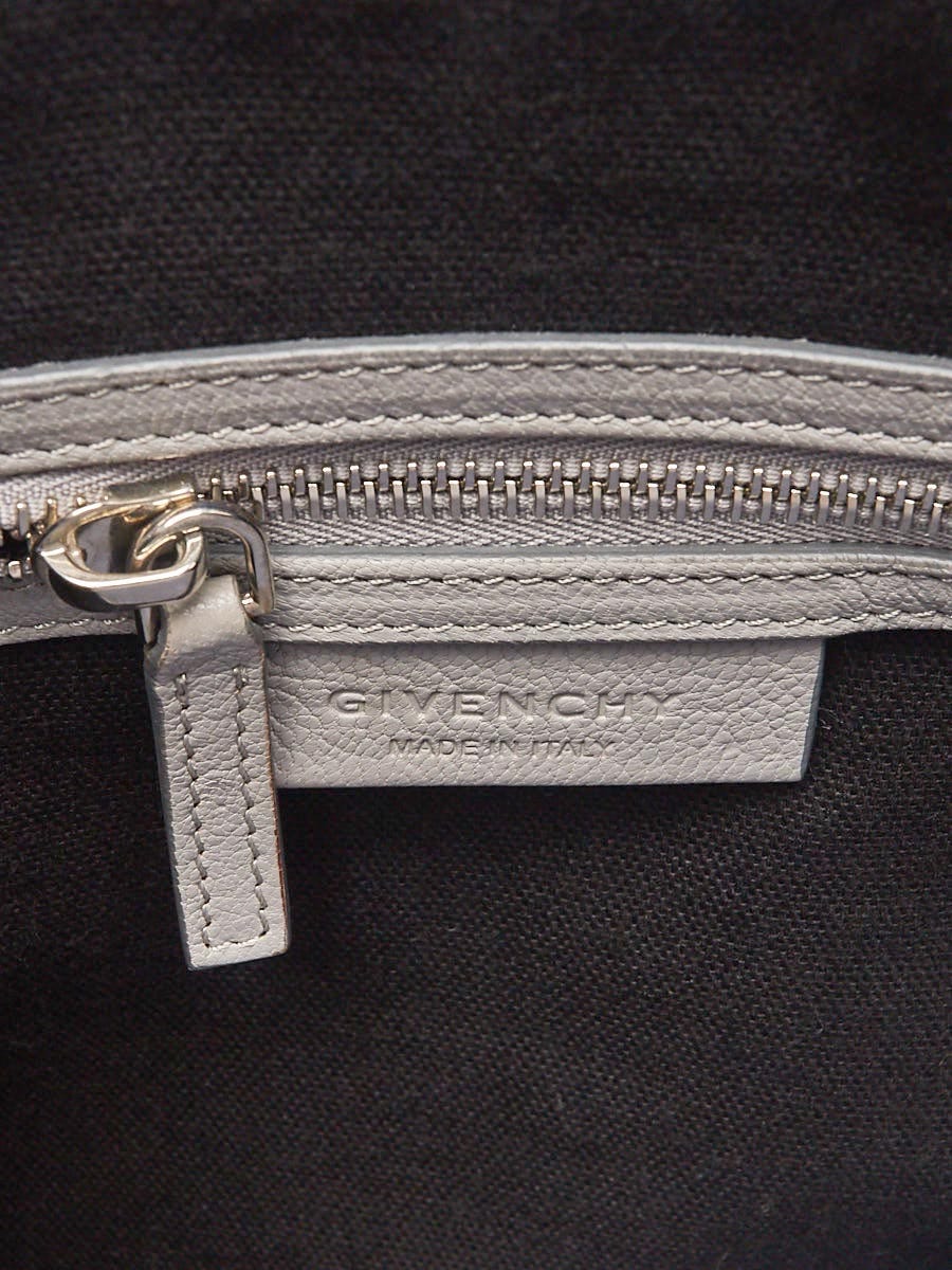 GIVENCHY ANTIGONA BAG BAG SMALL NEW Grey Leather ref.124051 - Joli
