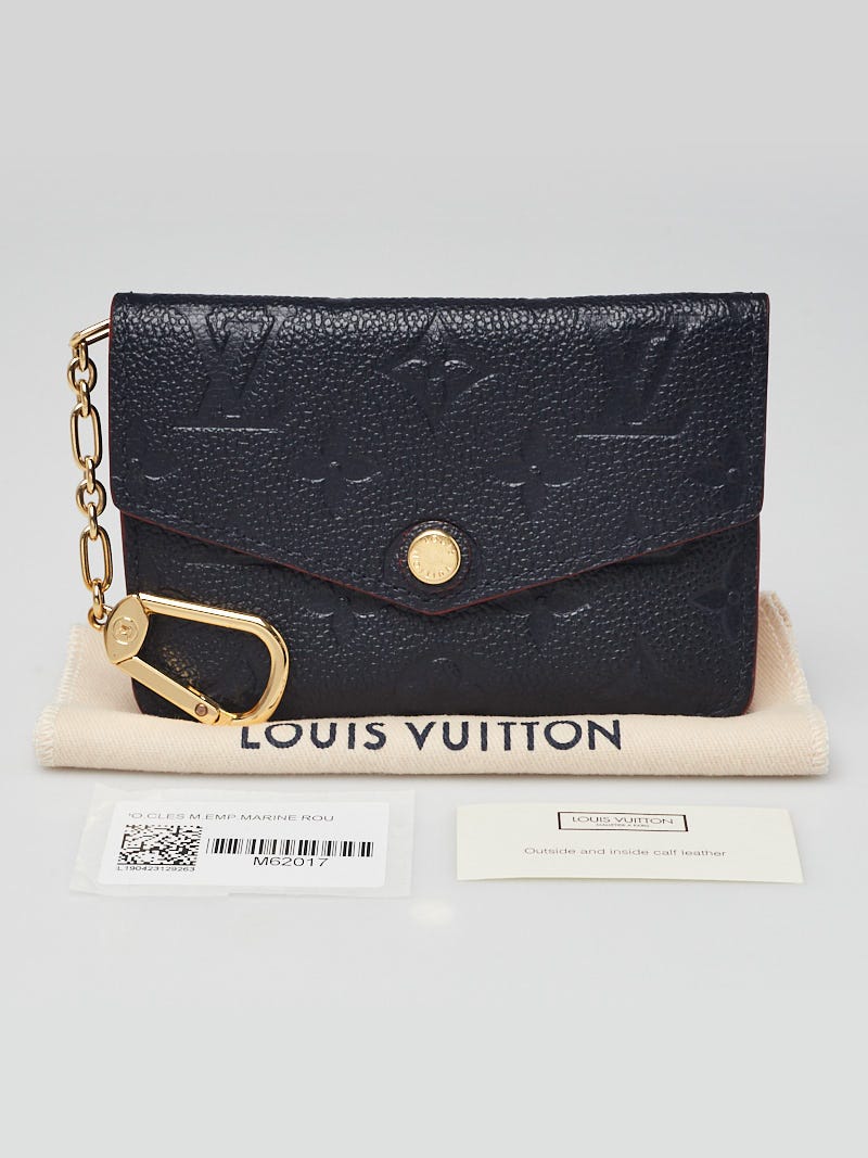 SOLD Louis Vuitton M62017 Key Pouch Navy & Red