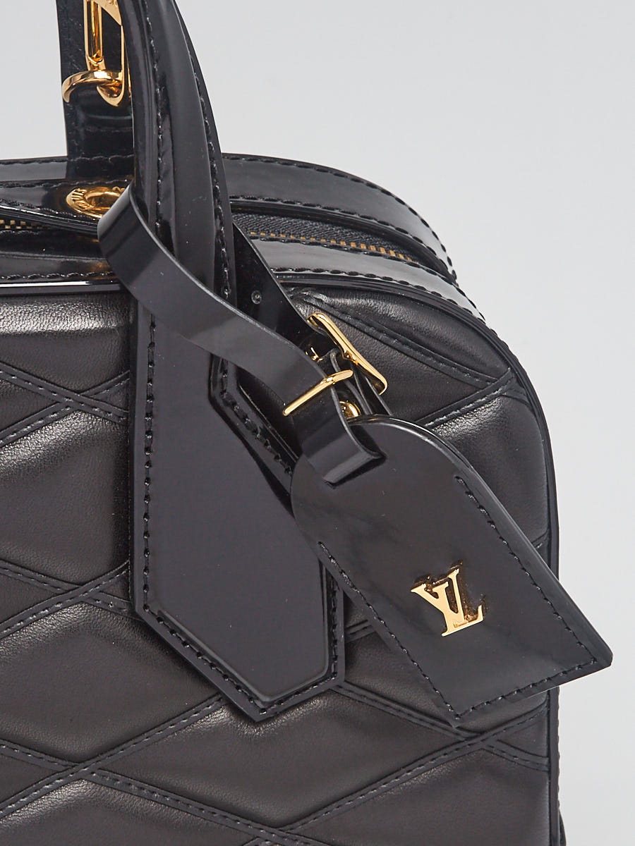 Louis Vuitton Dora Malletage Mini Silver Lambskin Shoulder Bag