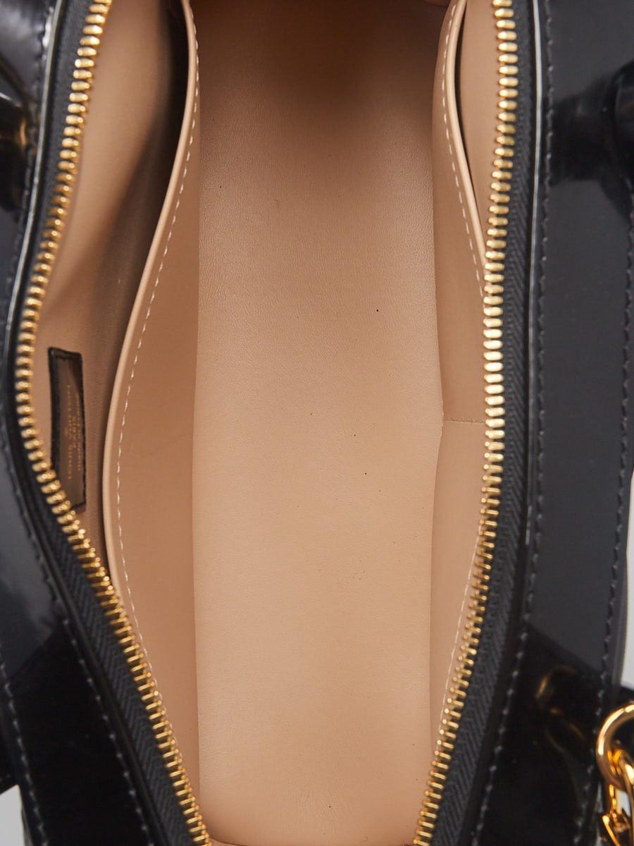 Louis Vuitton Black Lambskin Leather Malletage Dora PM Bag