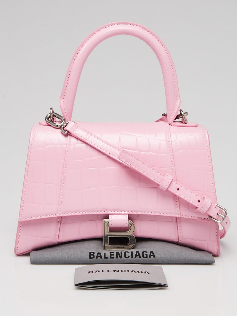 Balenciaga Hourglass XS Glitter TopHandle Bag  Neiman Marcus