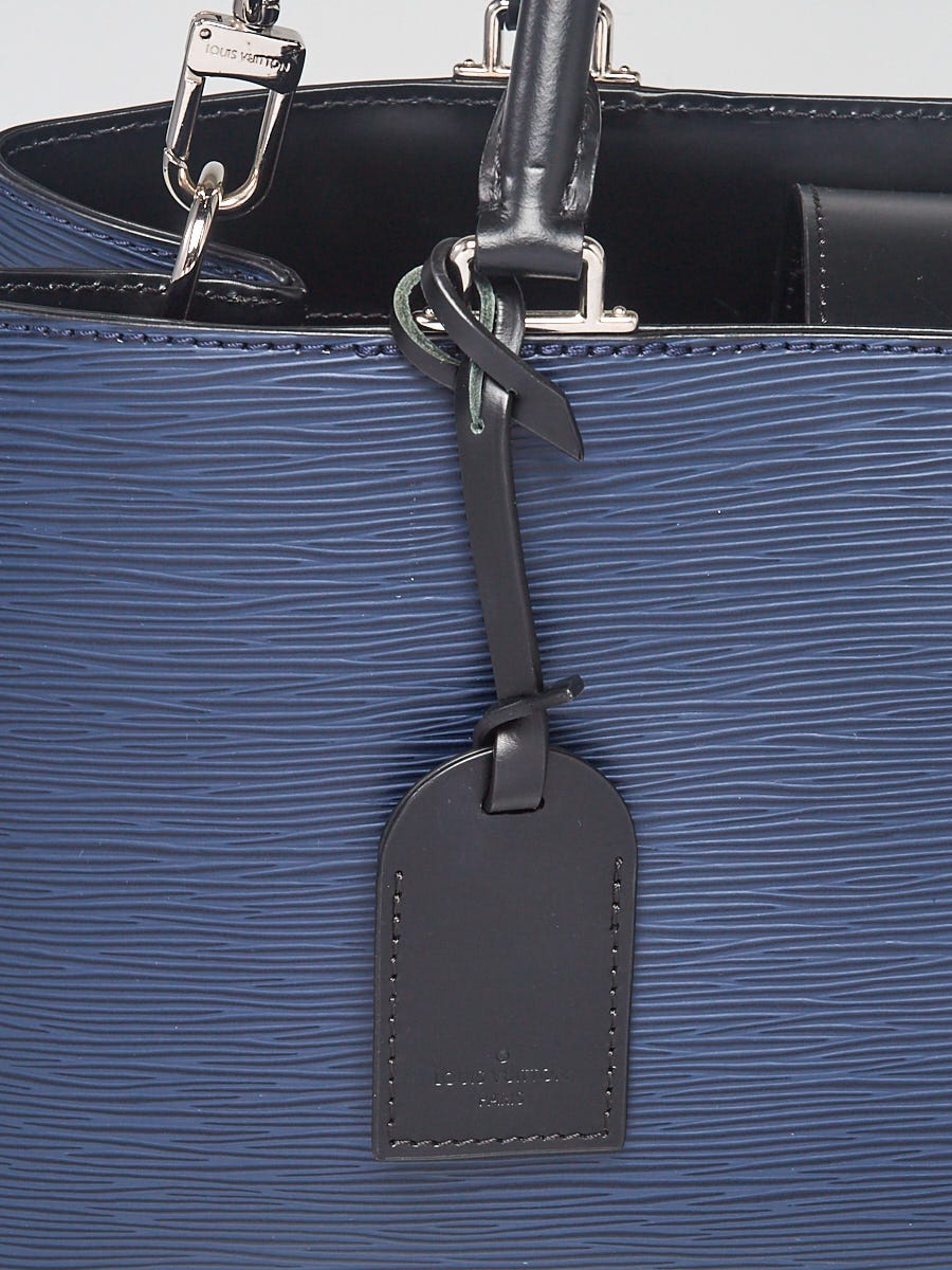 Louis Vuitton Blue Marine Epi Leather Kleber MM Bag
