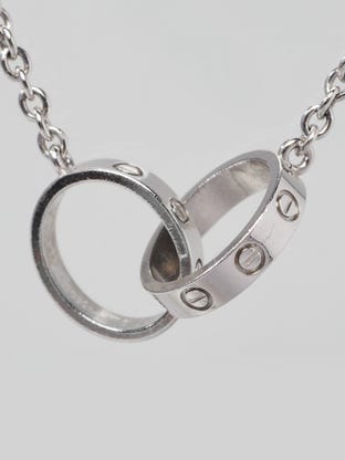 Hermes Buffalo Horn Chain d'Ancre Scarf Ring - Yoogi's Closet