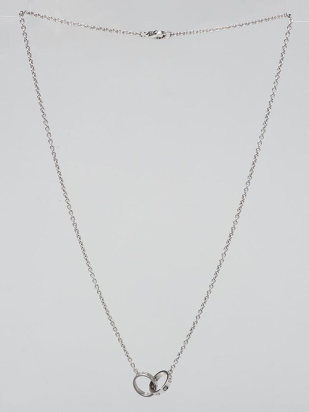 Cartier 18k White Gold LOVE Necklace