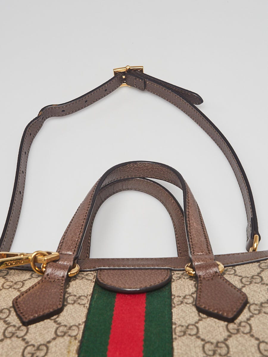 Gucci Ophidia Bucket Bag GG Supreme Mini Beige/Ebony in Canvas