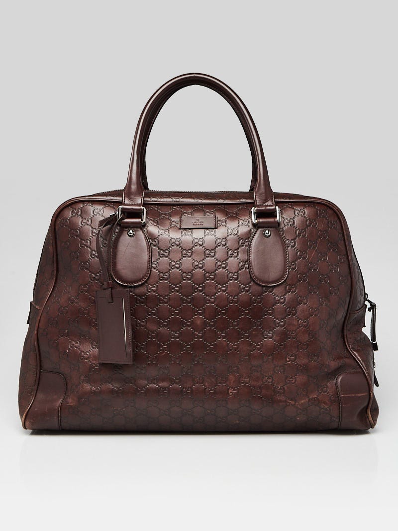 Gucci signature store leather tote