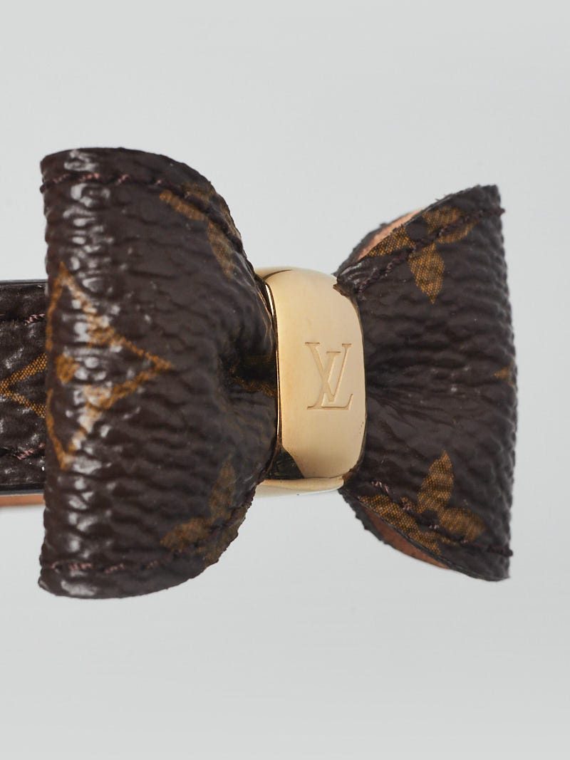 Louis Vuitton Monogram Canvas Favourit Bow Bracelet Size 17
