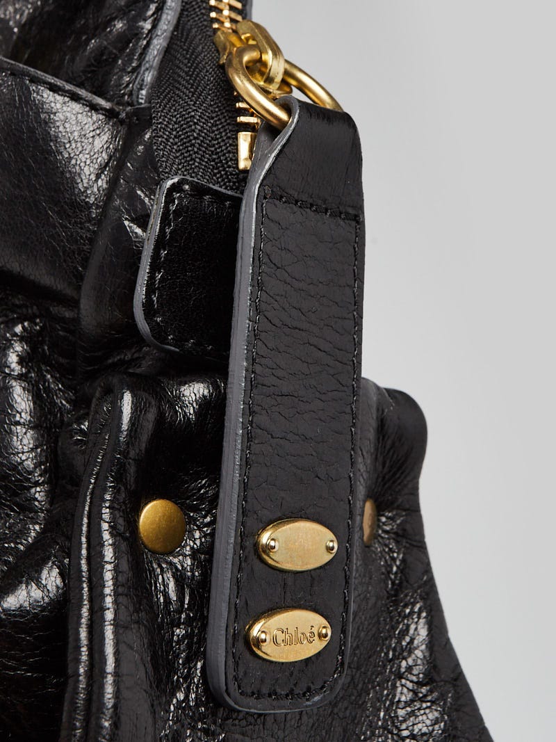 Chloe Black Leather Large Heloise Satchel Bag | Yoogi's Closet