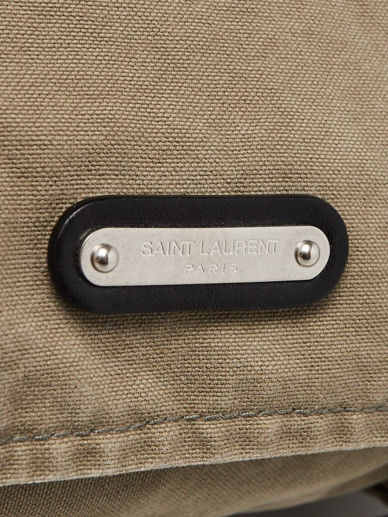 Saint Laurent Canvas Army Messenger Bag (SHF-tH8n4I) – LuxeDH