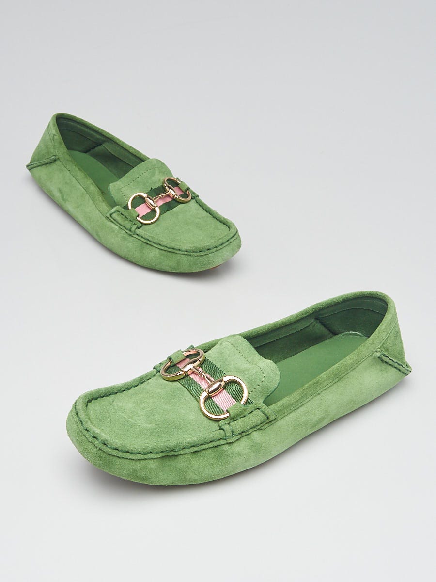 Gucci Green Loafers Men's 8.5 - Yoogi's Closet