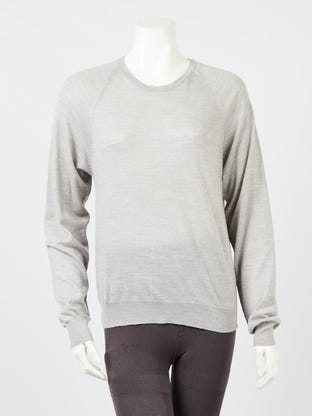 Louis Vuitton Grey Ribbed Wool Long-Sleeve Sweater Dress Size XS - Yoogi's  Closet