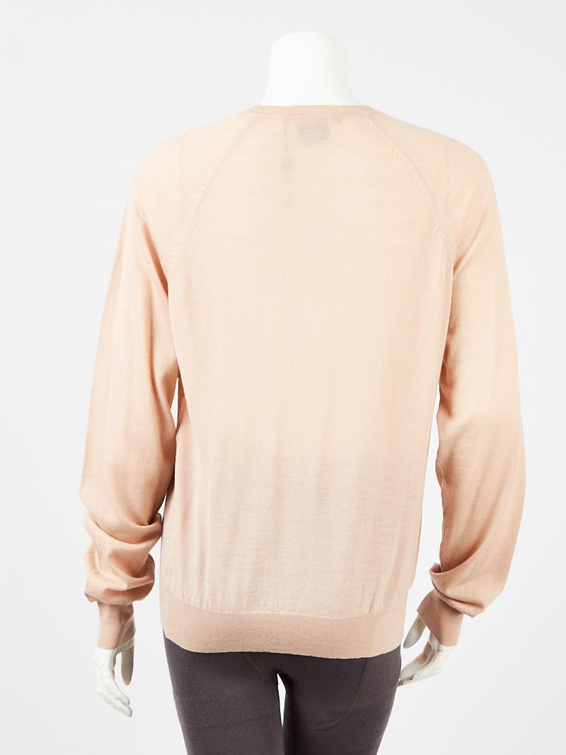 Gucci Pink Wool Crewneck Sweater Size M