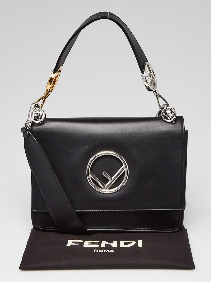 Fendi kan i shop logo shoulder bag