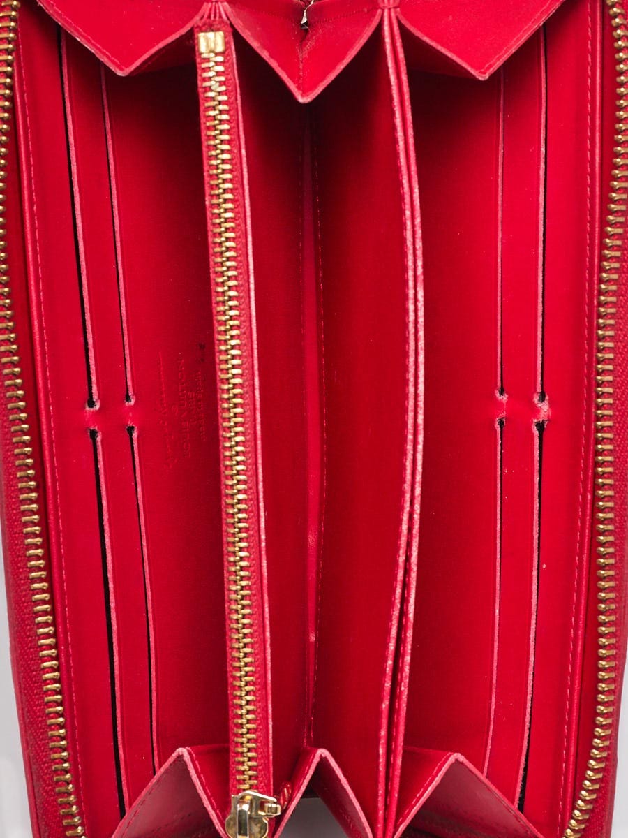 LOUIS VUITTON Monogram Vernis Yayoi Kusama Zippy Wallet Rouge M91572 Auth  bs6845 Red Patent leather ref.1001745 - Joli Closet
