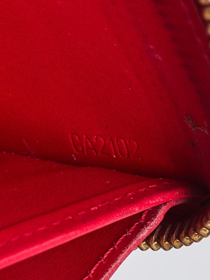 LOUIS VUITTON Monogram Vernis Yayoi Kusama Zippy Wallet Rouge M91572 Auth  bs6845 Red Patent leather ref.1001745 - Joli Closet