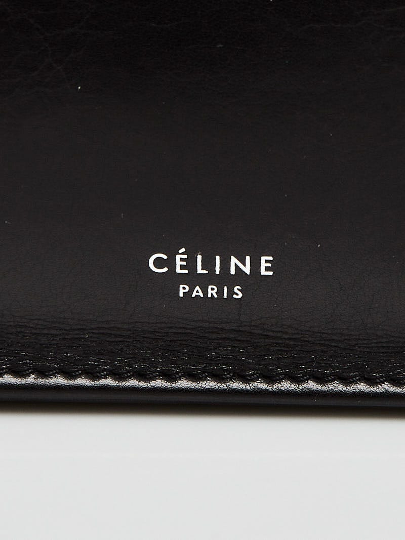Celine Black Leather Soft Medium Clasp Bag | Yoogi's Closet