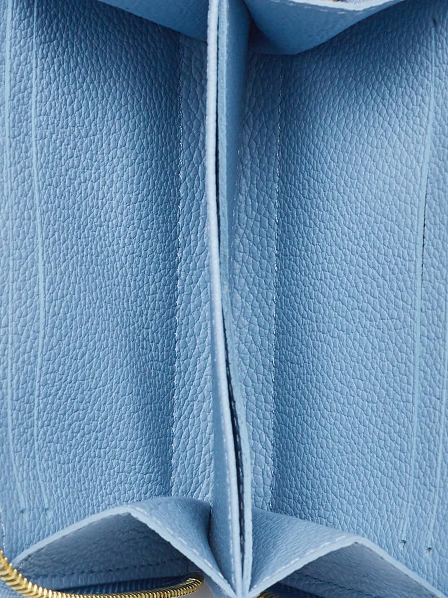 Louis Vuitton Summer Blue Empreinte Monogram Giant By The Pool Zippy Coin  4lk8