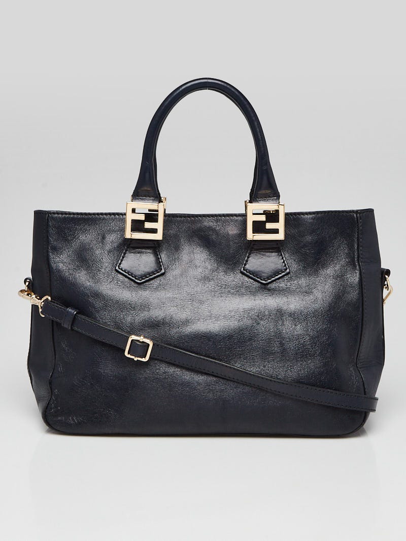 フェンディ ヴィンテージ レザートートバッグ TWINS オールド Fendi 
