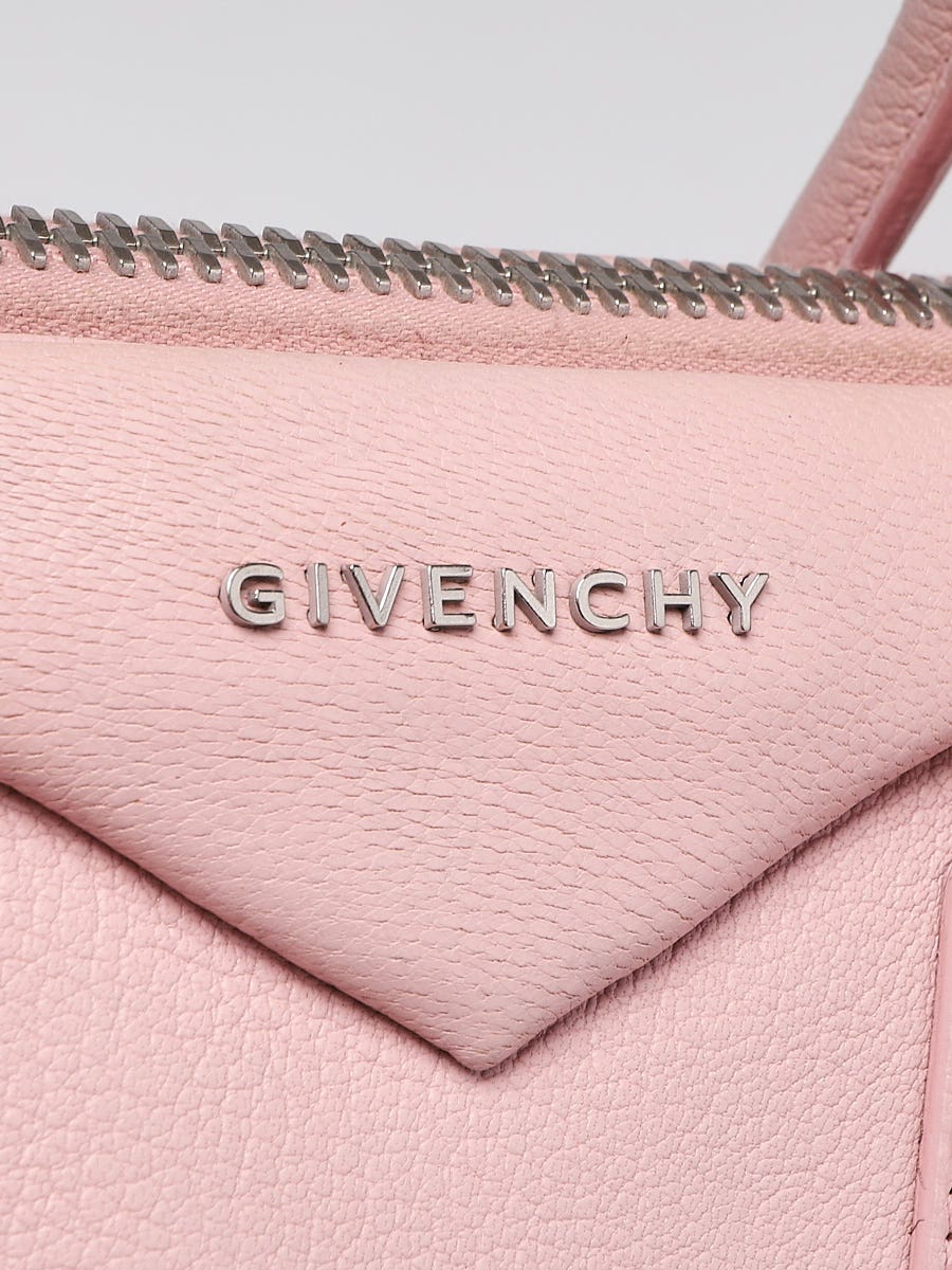 Givenchy Light Pink Leather Antigona Envelope Clutch Givenchy