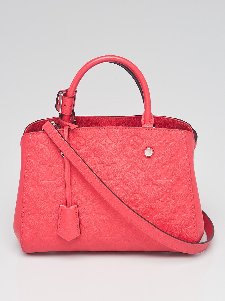 LOUIS VUITTON Handbag M41760 Montaigne BB Monogram Empreinte Red