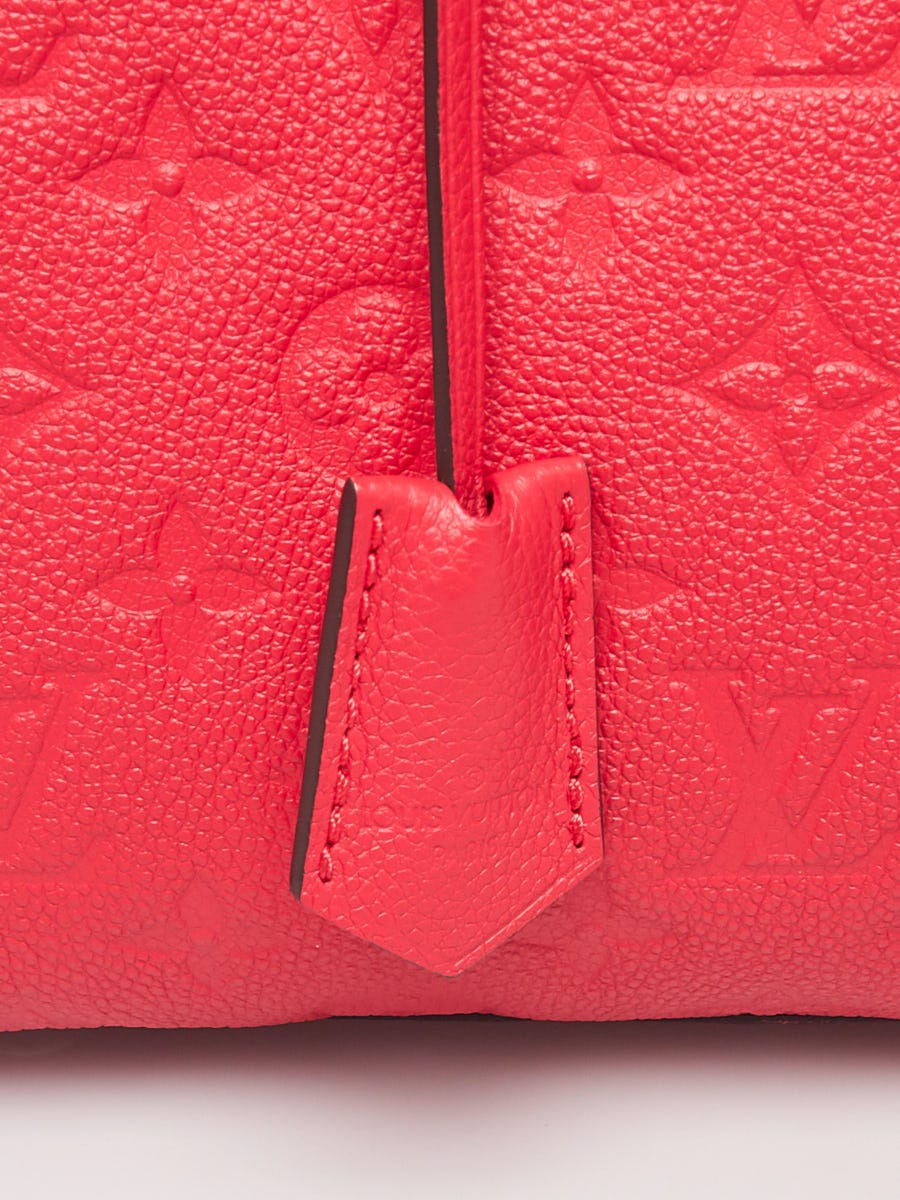 LOUIS VUITTON Handbag M41760 Montaigne BB Monogram Empreinte Red