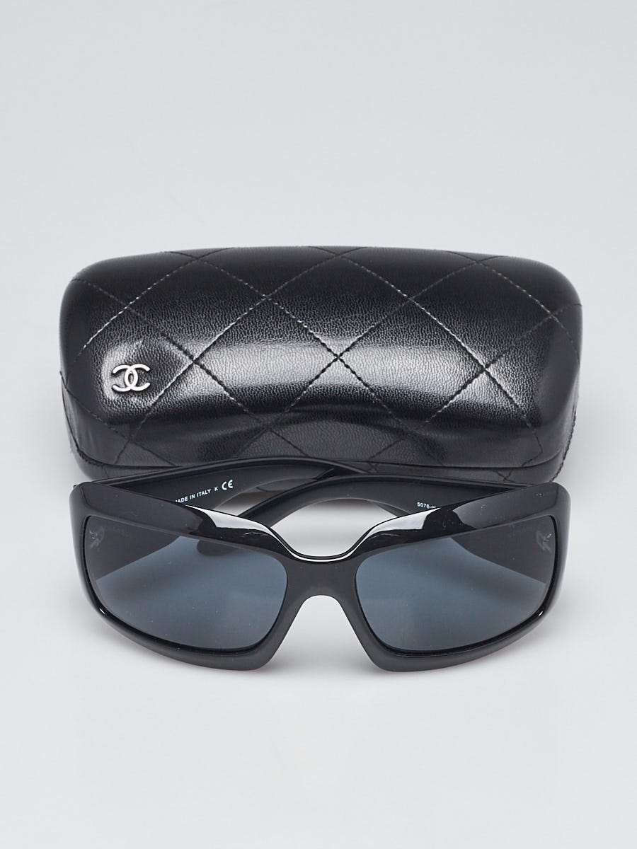 CHANEL Mother of Pearl CC Sunglasses 5076 Black 48492