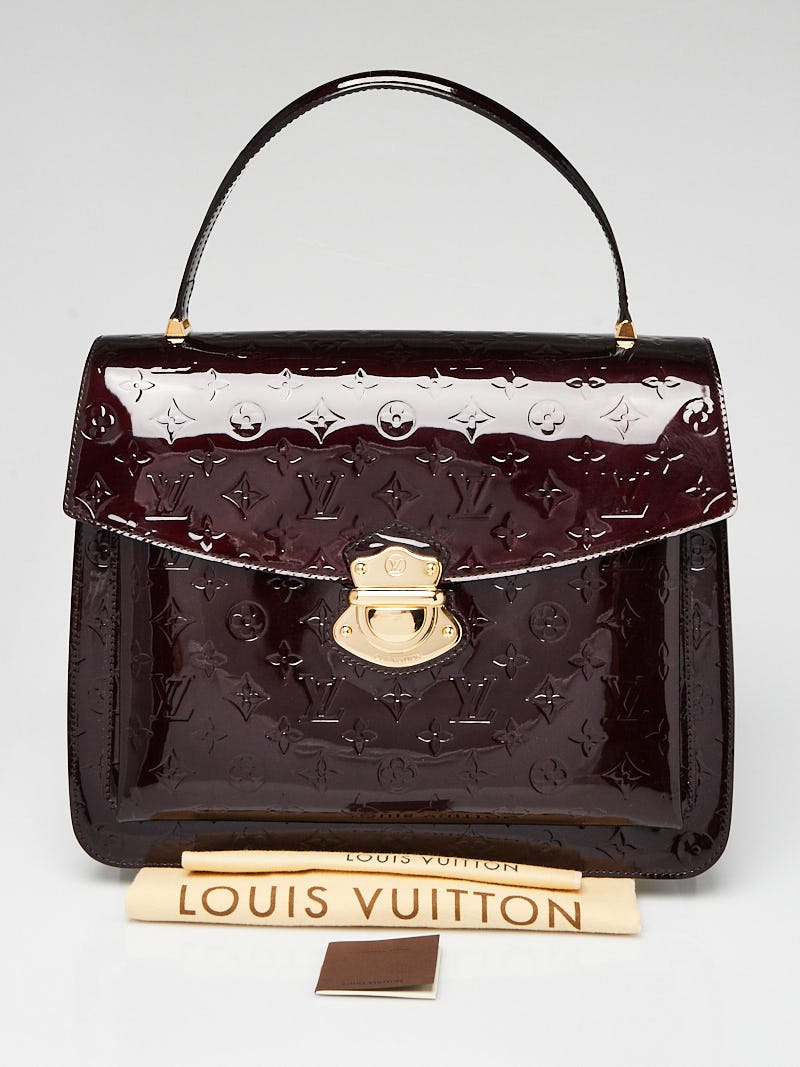 Louis Vuitton Amarente Monogram Vernis Brea MM Bag - Yoogi's Closet