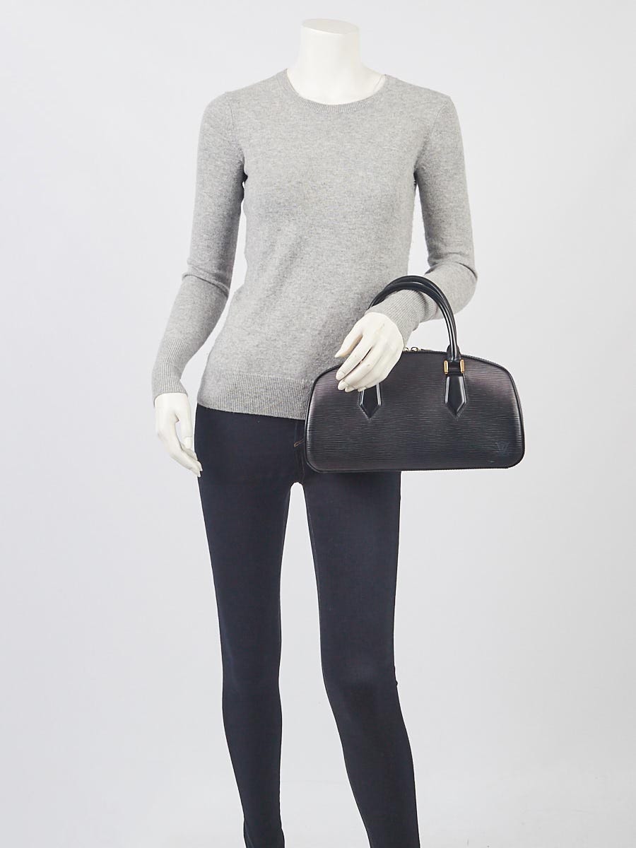Louis Vuitton Jasmin Black Epi Leather Hand Bag + Strap at 1stDibs