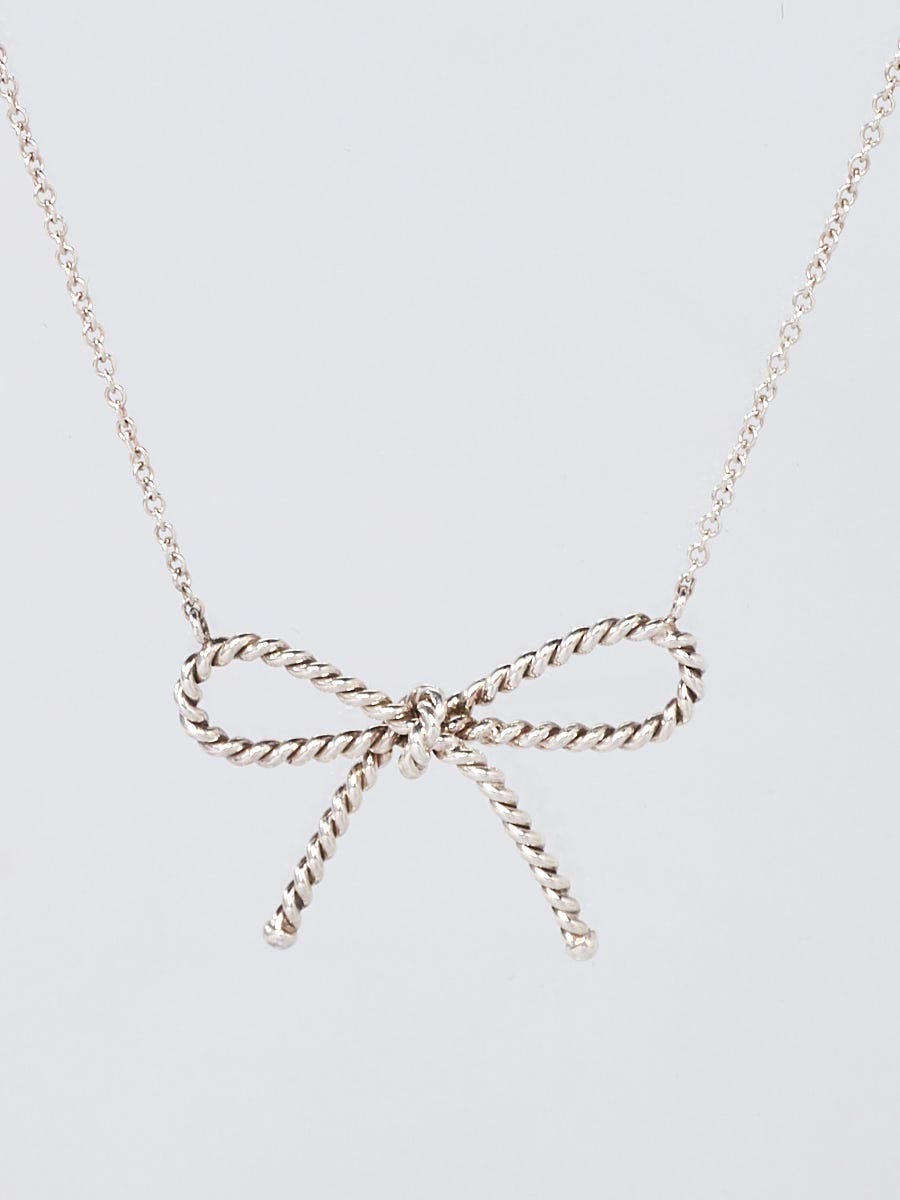 Tiffany on sale bow necklace