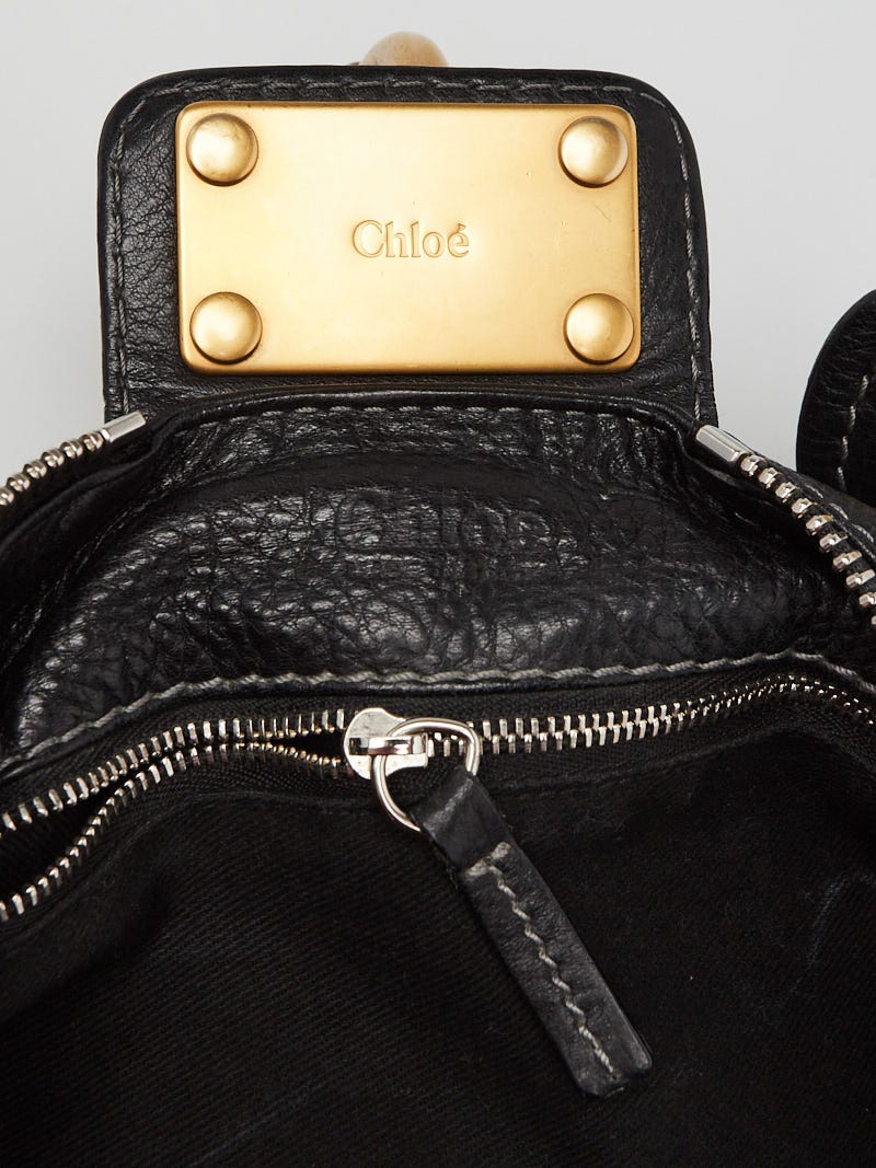 Chloe Black Leather Paddington Medium Satchel Bag | Yoogi's Chloe Black Leather Paddington Medium Satchel Bag | Yoogi's