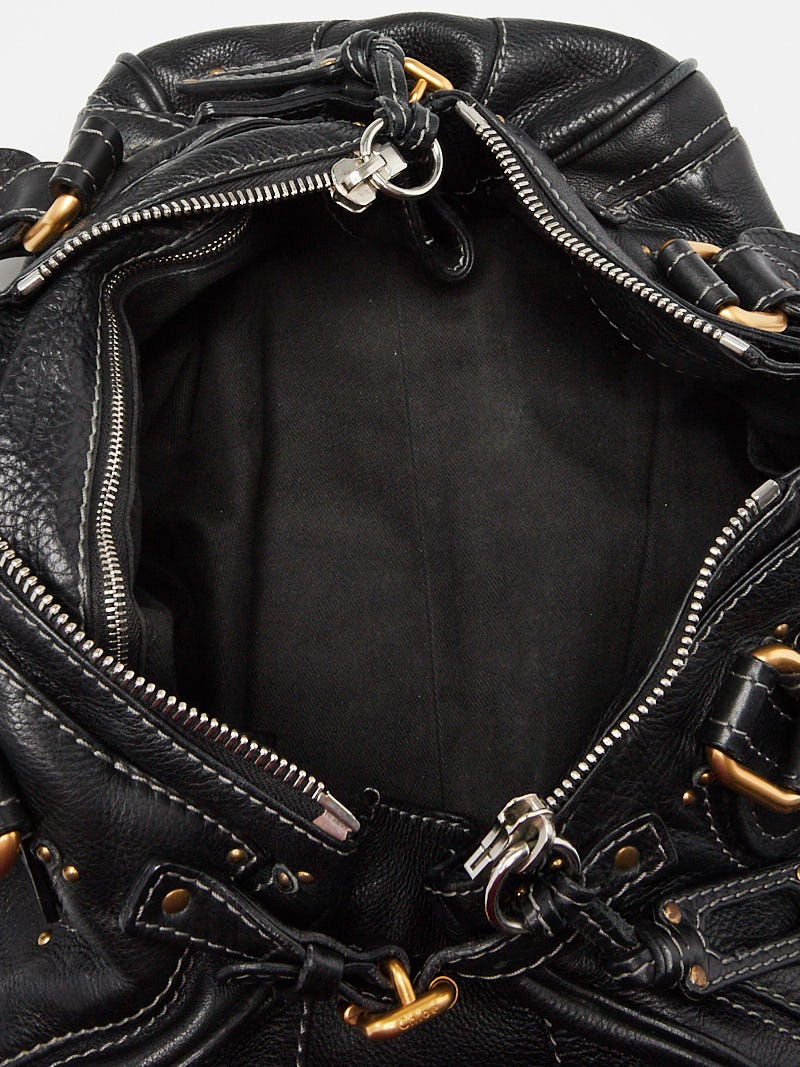 Chloe Black Leather Paddington Medium Satchel Bag | Yoogi's Chloe Black Leather Paddington Medium Satchel Bag | Yoogi's