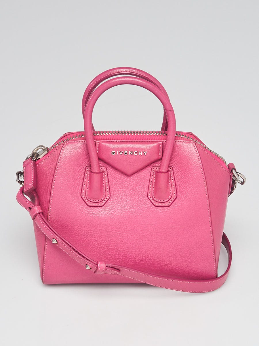 Givenchy Red Sugar Goatskin Leather Small Antigona Bag - Yoogi's Closet