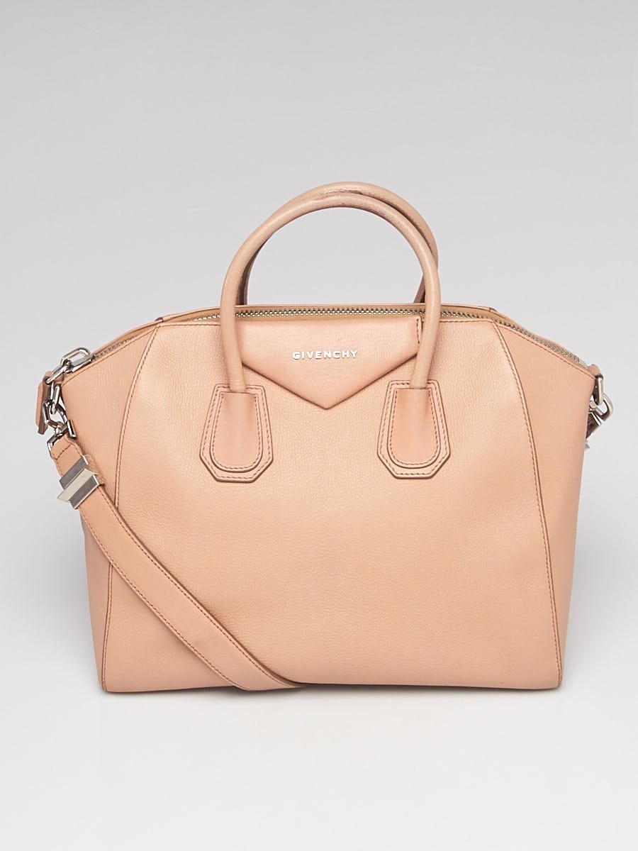 Givenchy Antigona Beige Authentic Leather Satchel Bag 