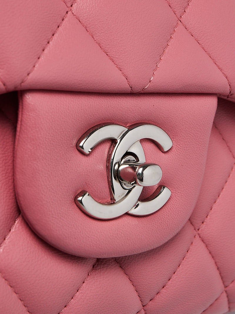 Chanel Red Quilted Lambskin Leather Easy Carry Jumbo Flap Bag