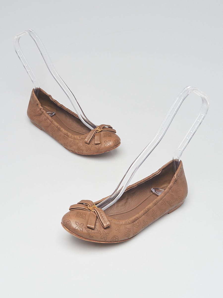 Louis Vuitton, Shoes, Louis Vuitton Brown Ballet Flat Shoes