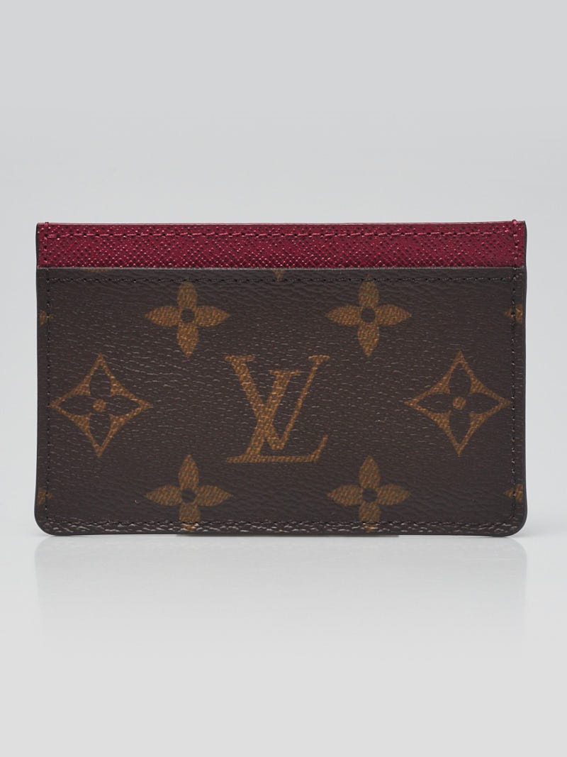 Louis Vuitton Monogram Canvas Fuchsia Card Holder - Yoogi's Closet
