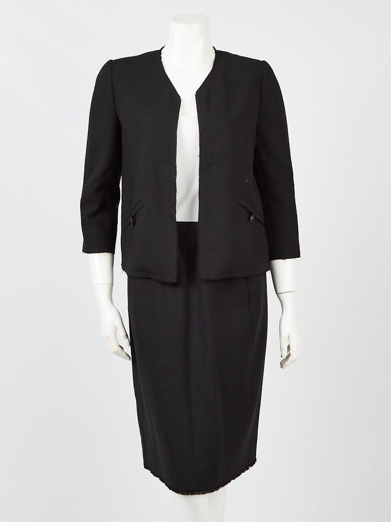 Sold at Auction Black Chanel Suit 19902000s