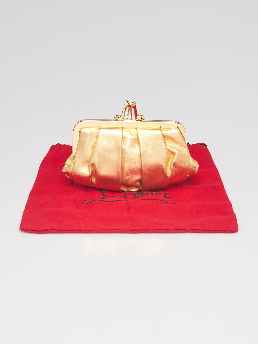 Christian Louboutin Satin Exterior Clutch Bags & Handbags for