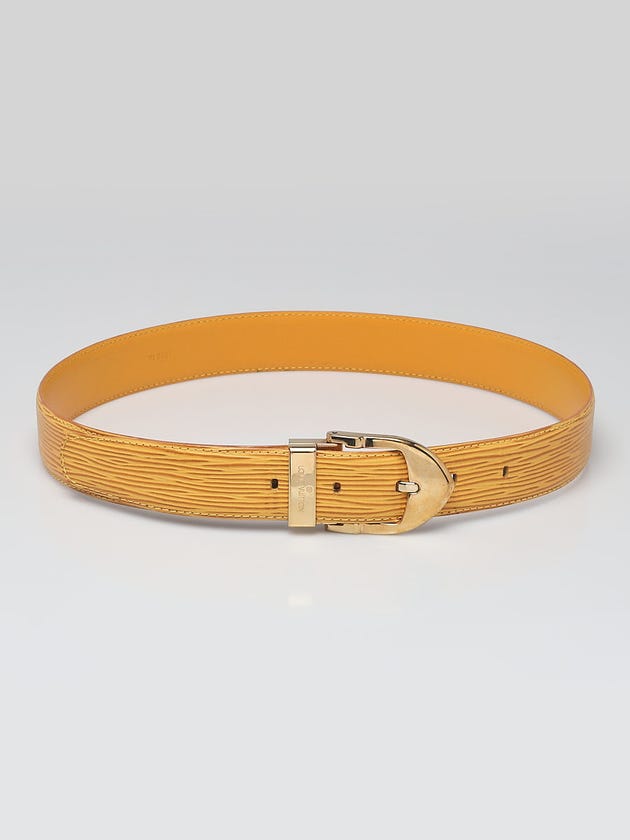 Louis Vuitton Tassil Yellow Epi Leather Belt Size 85/34