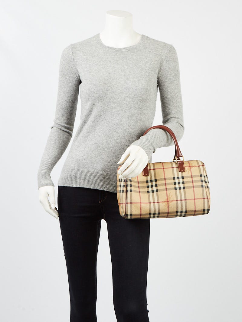 BURBERRY HAYMARKET CHECK SMALL CHESTER BOWLING BAG – Caroline's Fashion  Luxuries